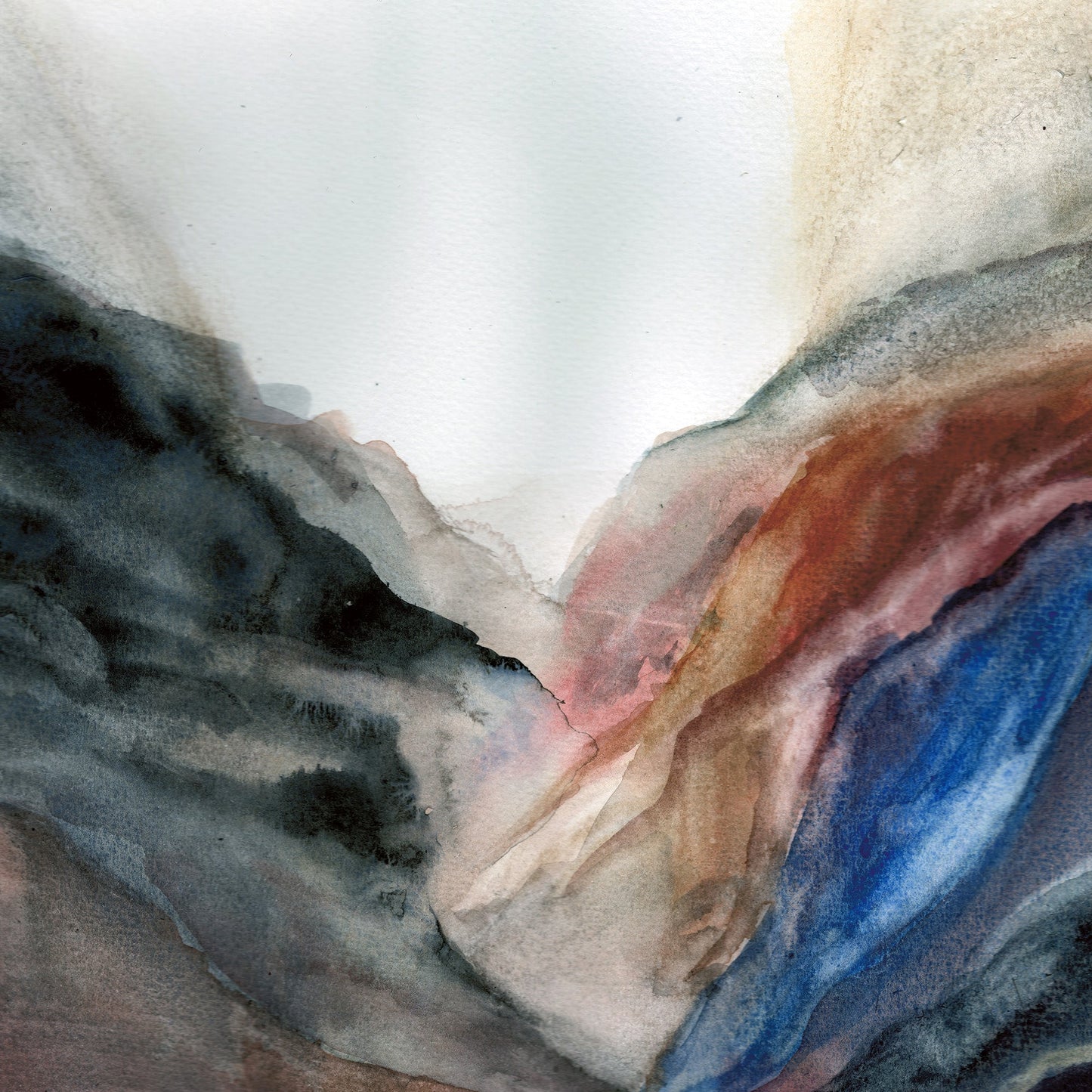 Abstract Highlands - Original Watercolour Painting by The Rik Barwick Studio