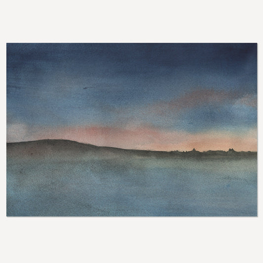 Last Stand of the Sun - Original Watercolour Painting by The Rik Barwick Studio