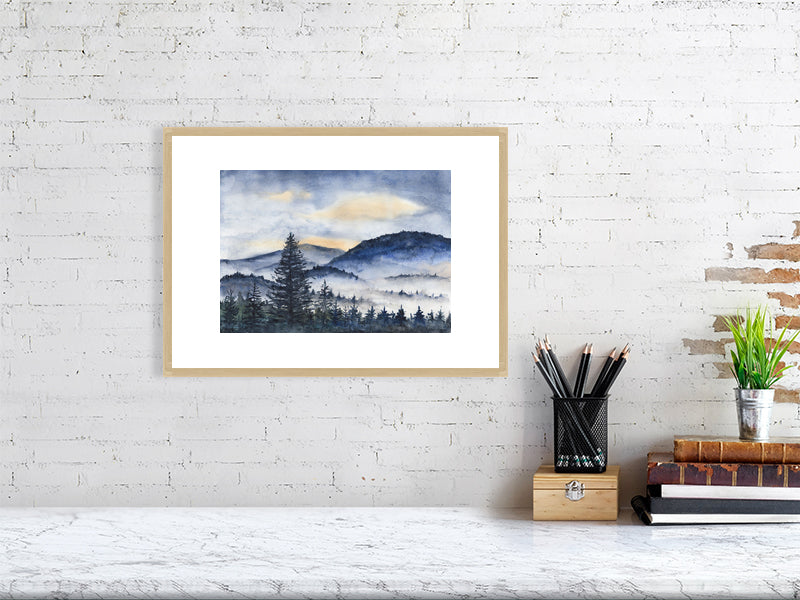Mountains in the Mist by The Rik Barwick Studio