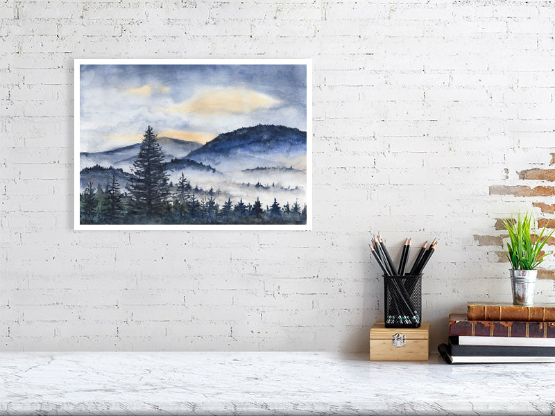 Mountains in the Mist by The Rik Barwick Studio