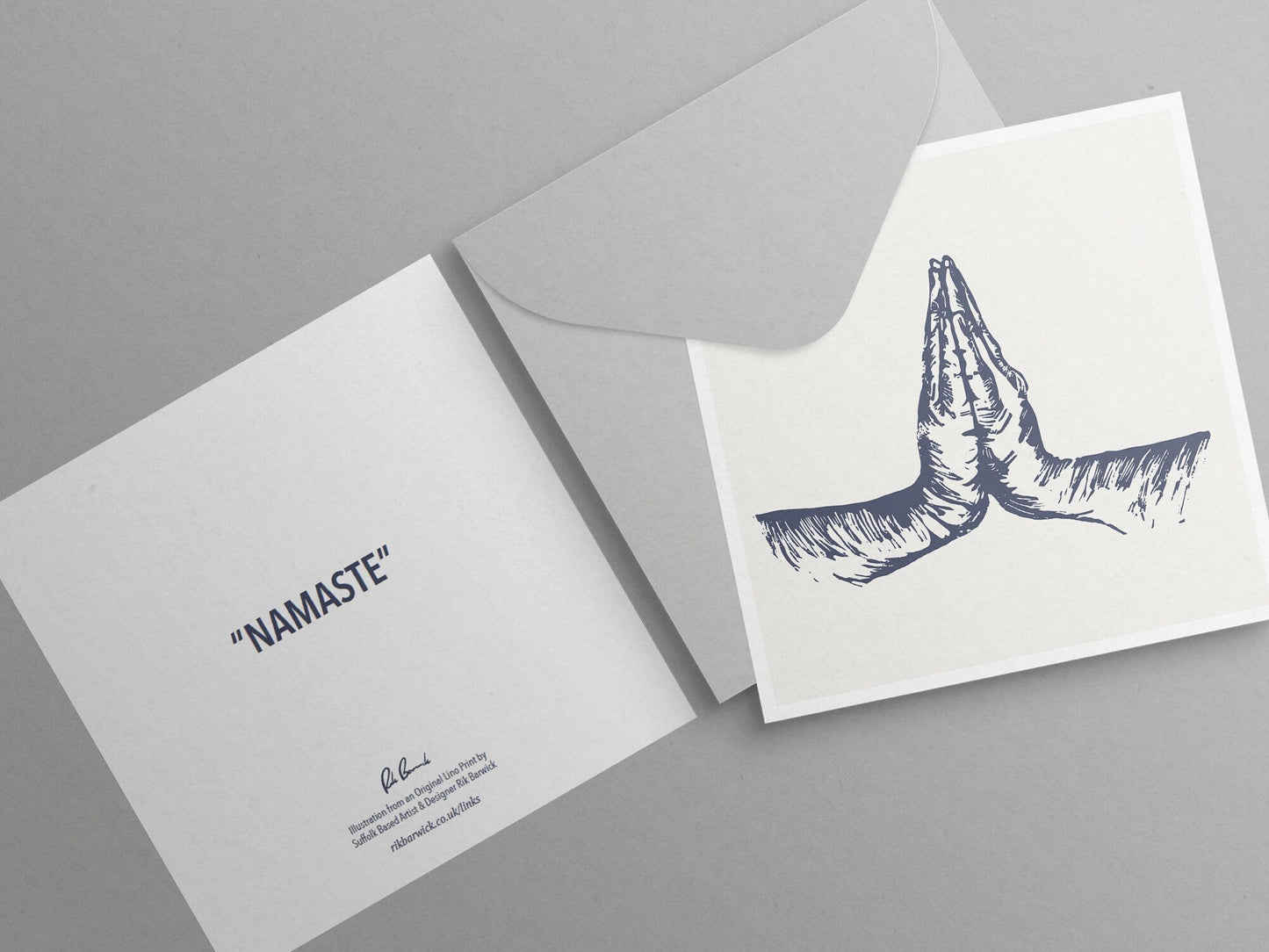 Namaste - Greetings Card by The Rik Barwick Studio