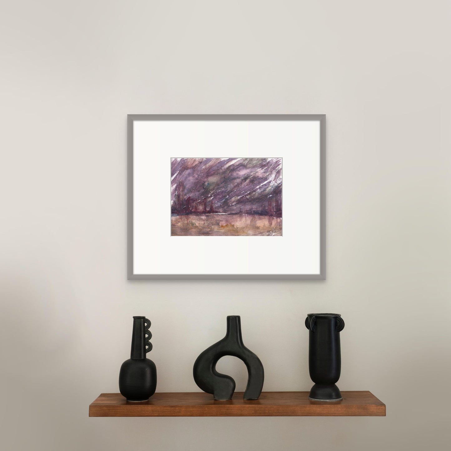 Storm Essence Abstract - Original Watercolour Painting by The Rik Barwick Studio