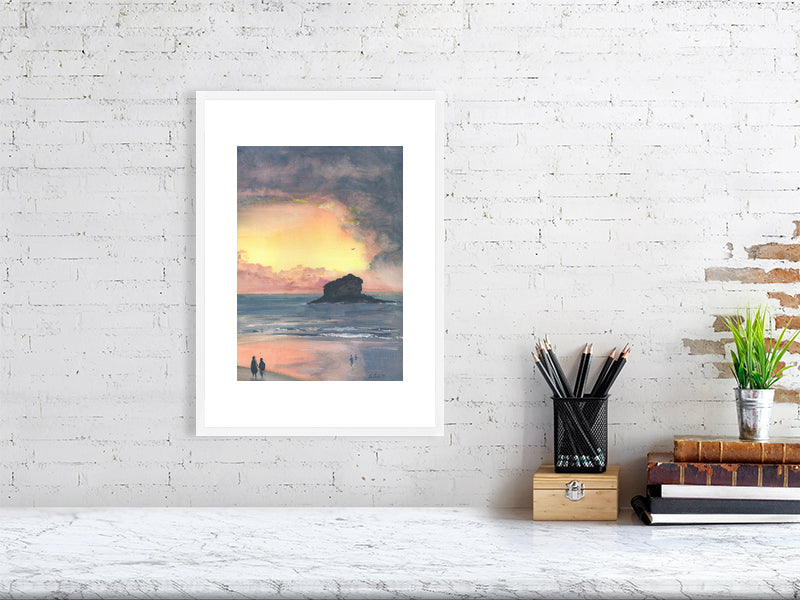 Sunset at Gull Rock, Cornwall by The Rik Barwick Studio