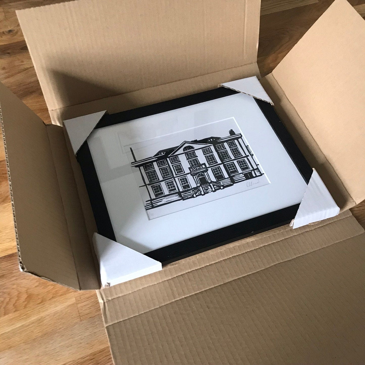 The Angel Hill Collection - Lino Prints of The Angel Hill Buildings Bury St Edmunds by The Rik Barwick Studio