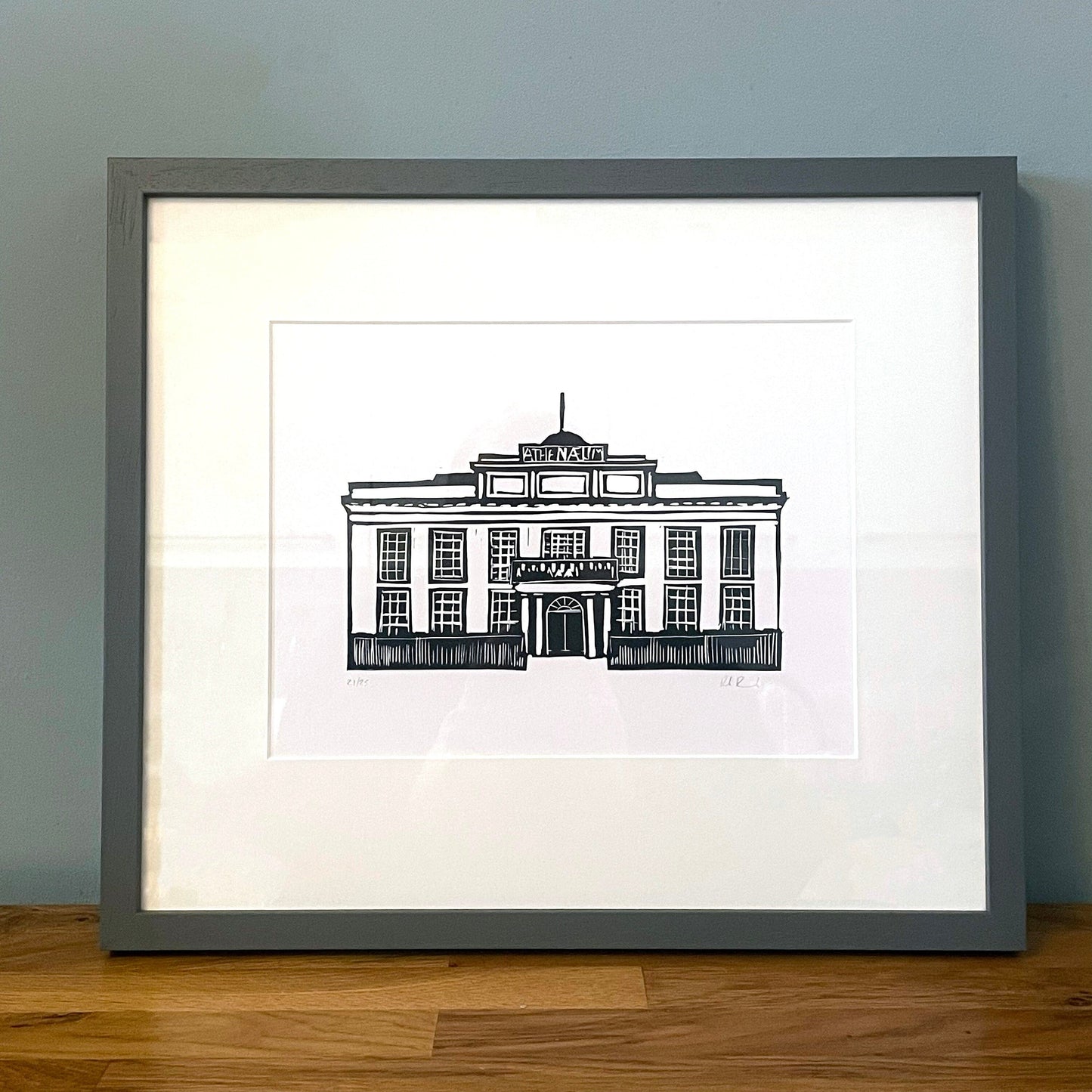 The Athenaeum, Bury St Edmunds. Limited Edition Lino Print by The Rik Barwick Studio