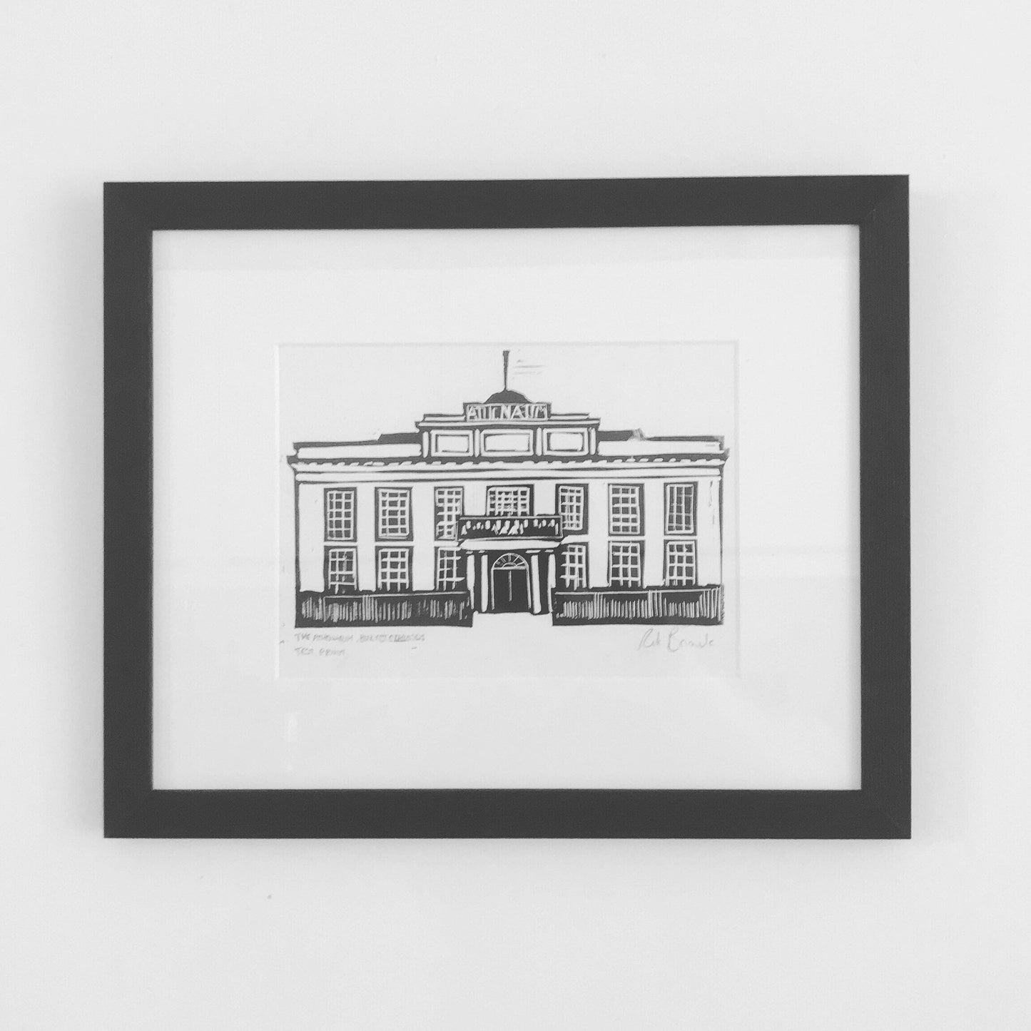 The Athenaeum, Bury St Edmunds. Limited Edition Lino Print by The Rik Barwick Studio