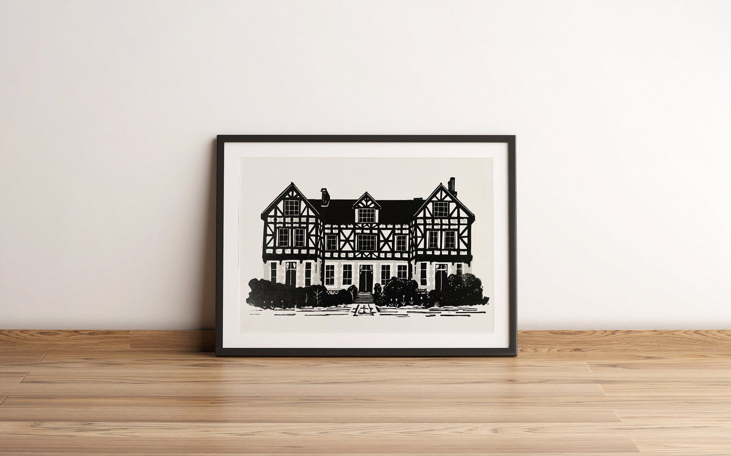 The Grange, Thurston, Suffolk. Limited Edition Linocut Print by The Rik Barwick Studio