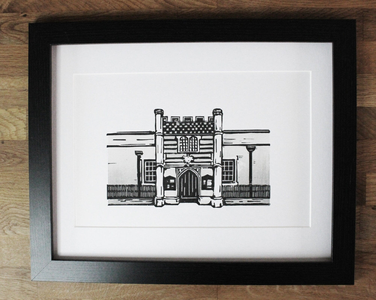 The Guildhall, Bury St Edmunds. Limited Edition Linocut Print by The Rik Barwick Studio