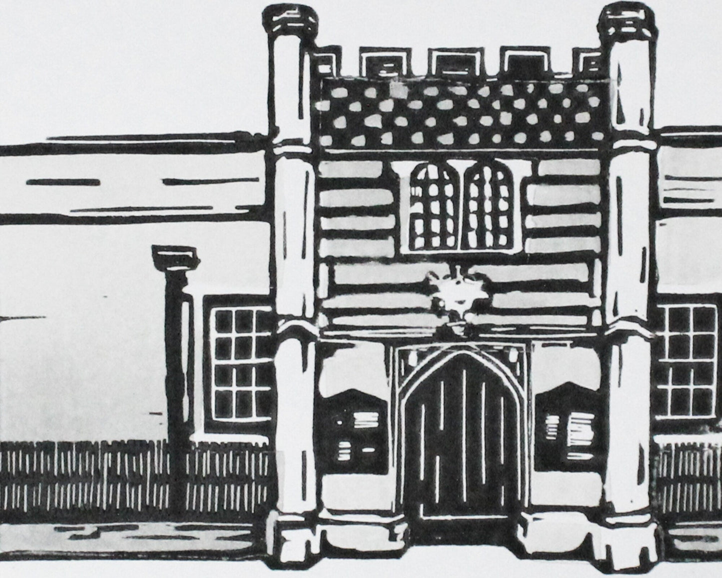 The Guildhall, Bury St Edmunds. Limited Edition Linocut Print by The Rik Barwick Studio