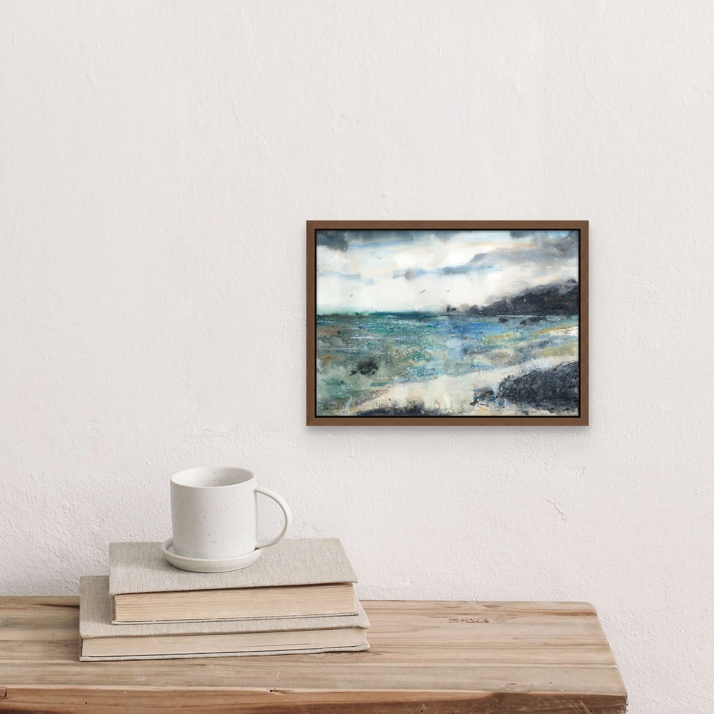 Weathering The Stormy Seas - Original Watercolour Painting by The Rik Barwick Studio
