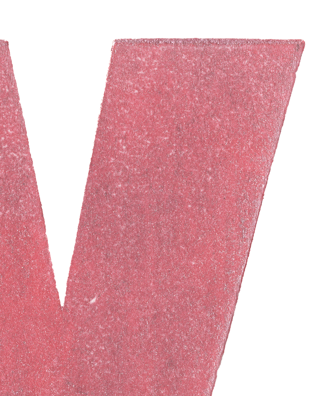 X - Letterpress Print in Pink by The Rik Barwick Studio