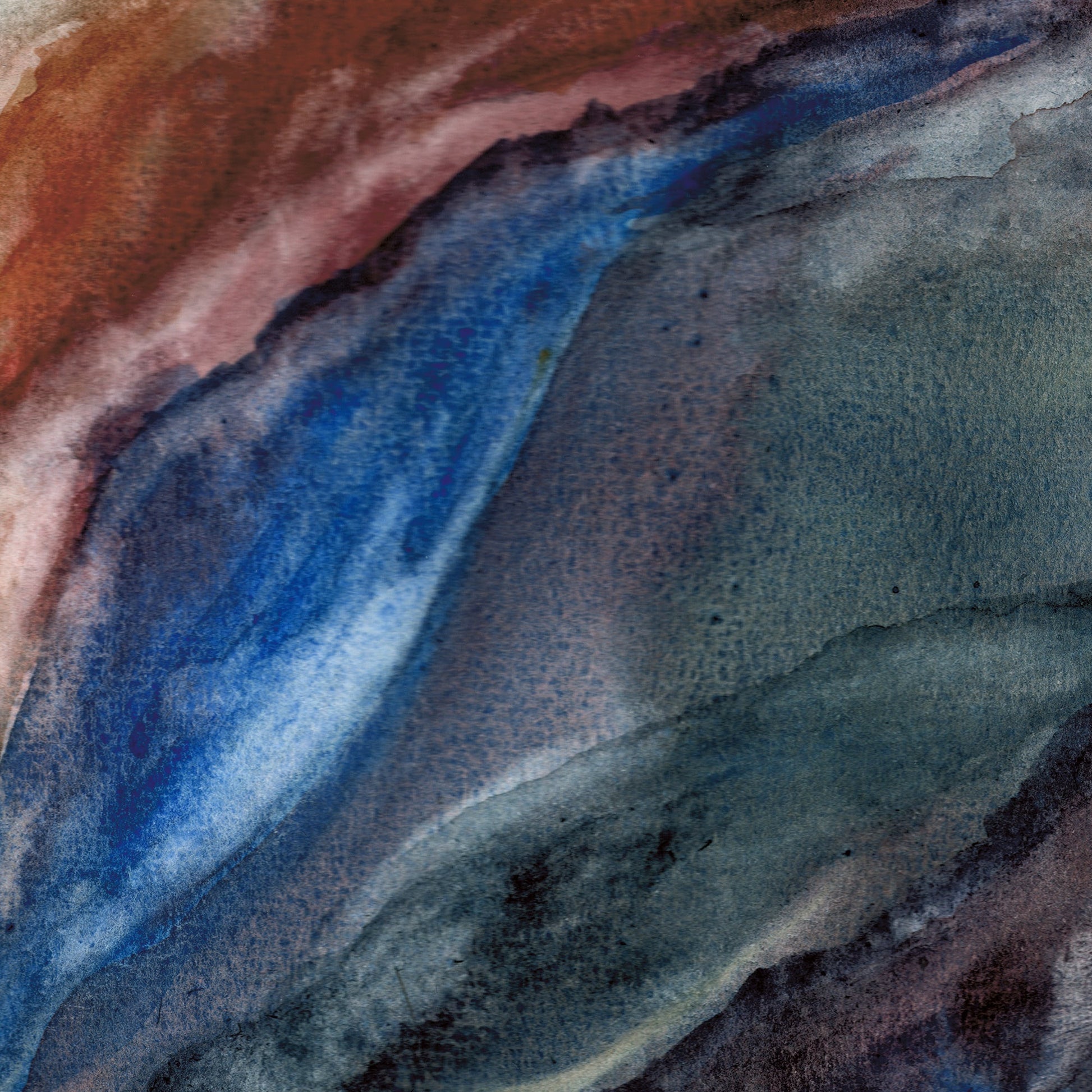 Abstract Highlands - Original Watercolour Painting by The Rik Barwick Studio