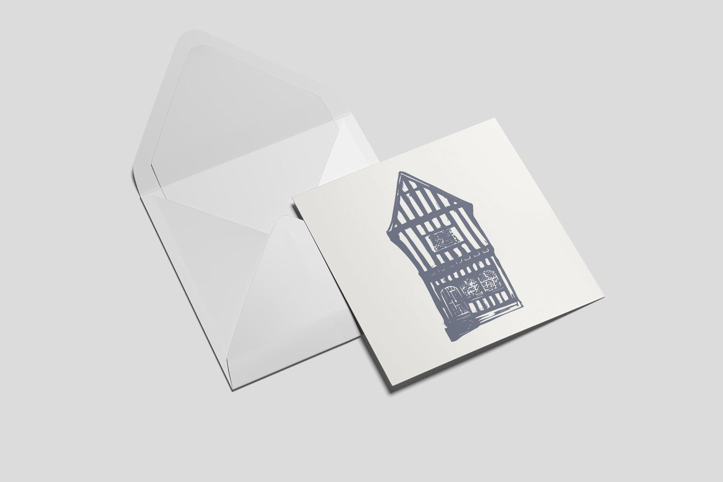 Crooked House, Lavenham - Greetings Card by The Rik Barwick Studio