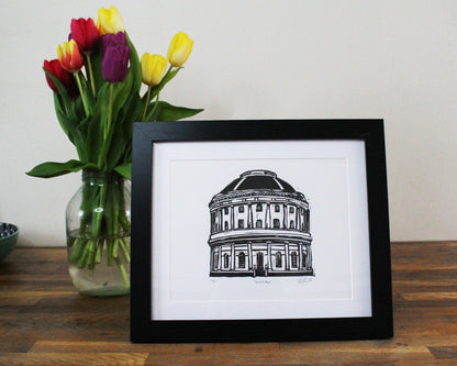 Ickworth House Rotunda - Limited Edition Lino Print by The Rik Barwick Studio