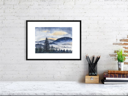 Mountains in the Mist by The Rik Barwick Studio