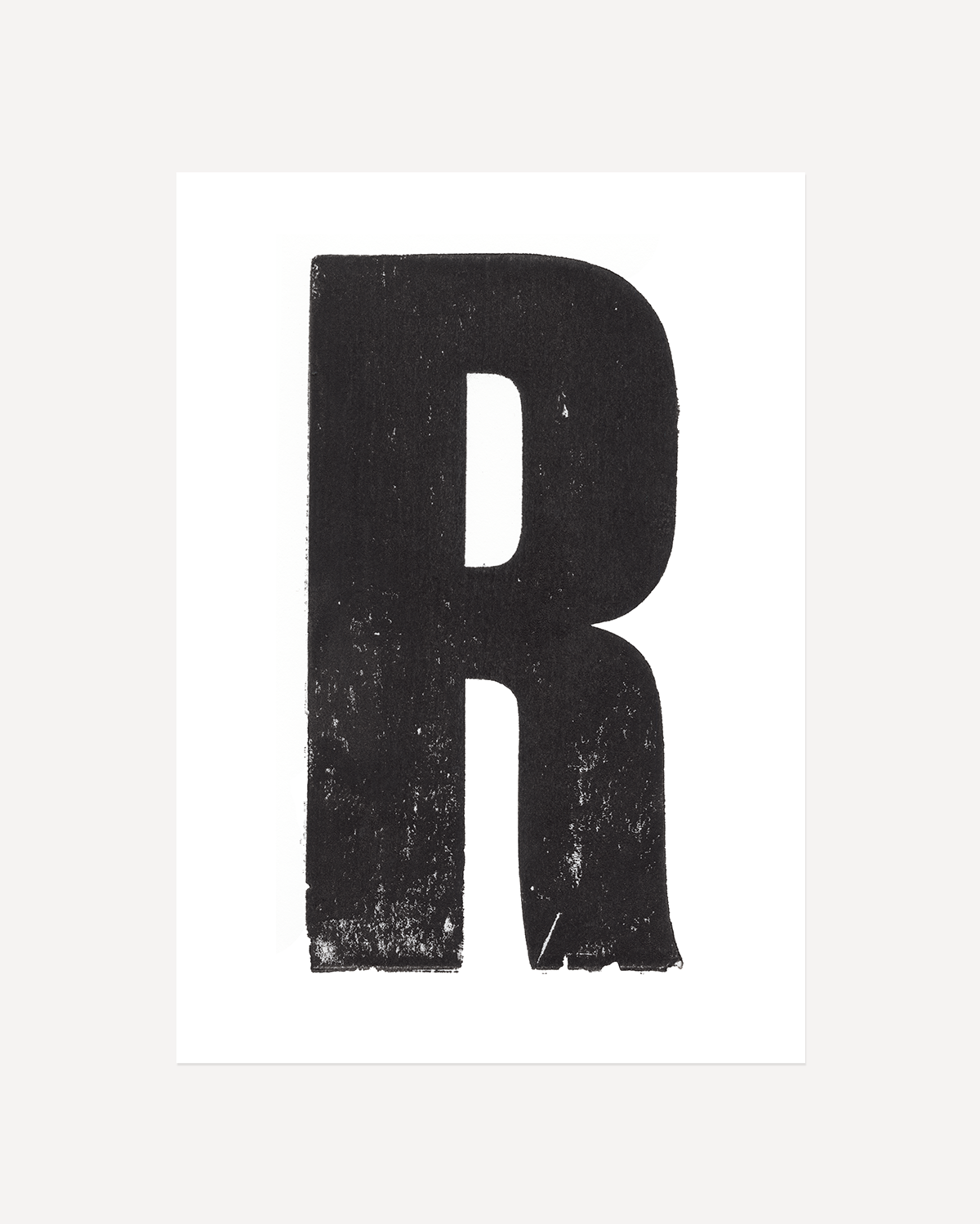 Letter R Print - Imperfect Impressions Letterpress Print - Rik Barwick ...