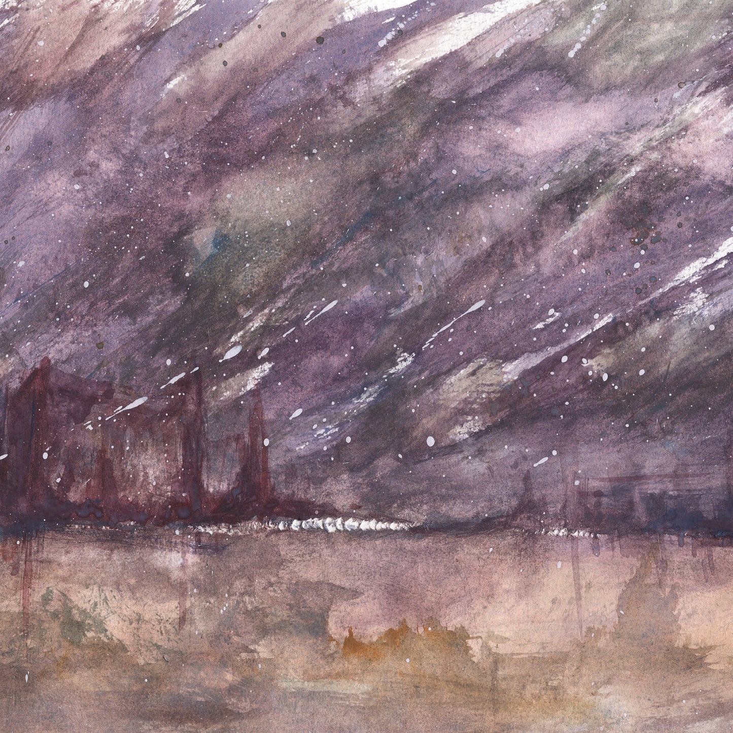 Storm Essence Abstract - Original Watercolour Painting by The Rik Barwick Studio