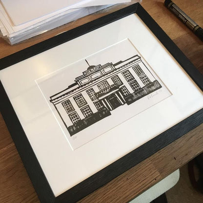 The Angel Hill Collection - Lino Prints of The Angel Hill Buildings Bury St Edmunds by The Rik Barwick Studio