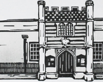 The Guildhall, Bury St Edmunds. Limited Edition Linocut  Print by The Rik Barwick Studio
