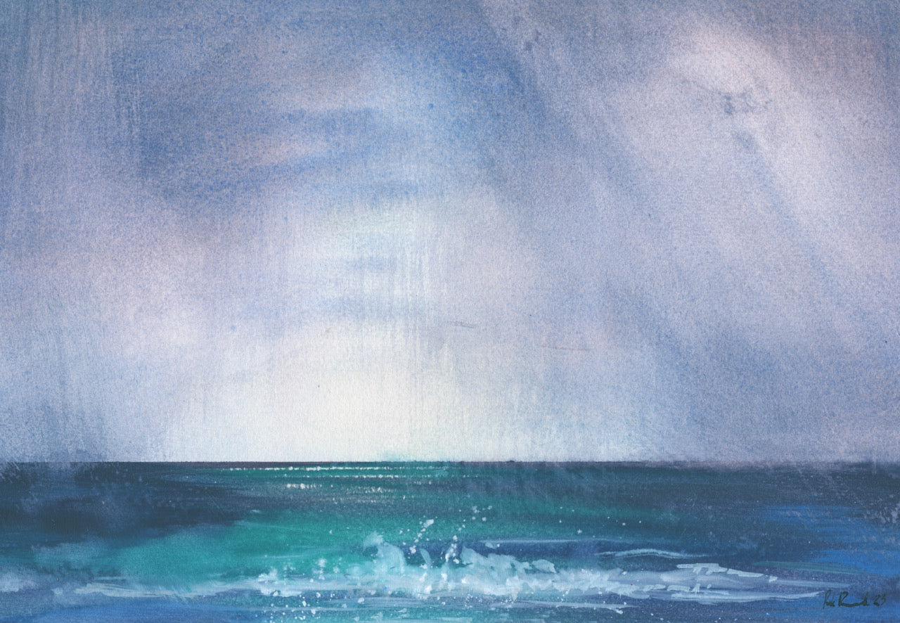 Sea of Second Chance Watercolour Painting by Rik Barwick